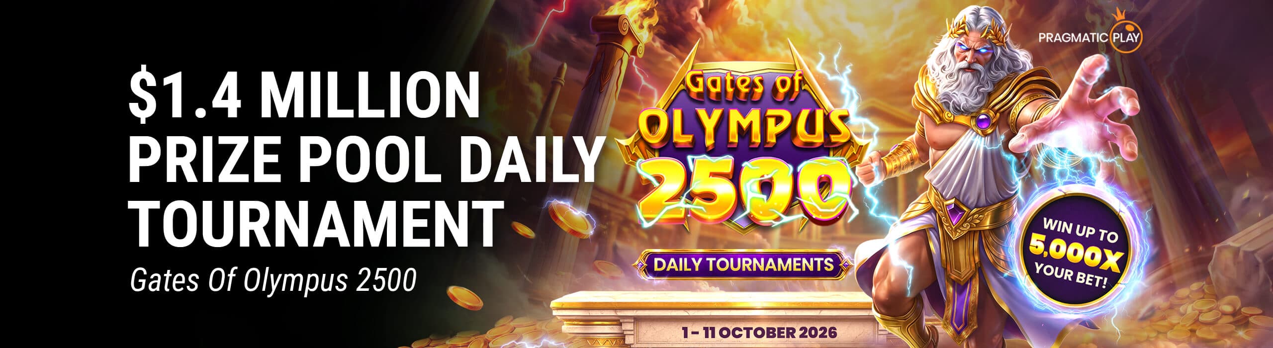 $1.4 MILLION PRIZE POOL DAILY TOURNAMENT
